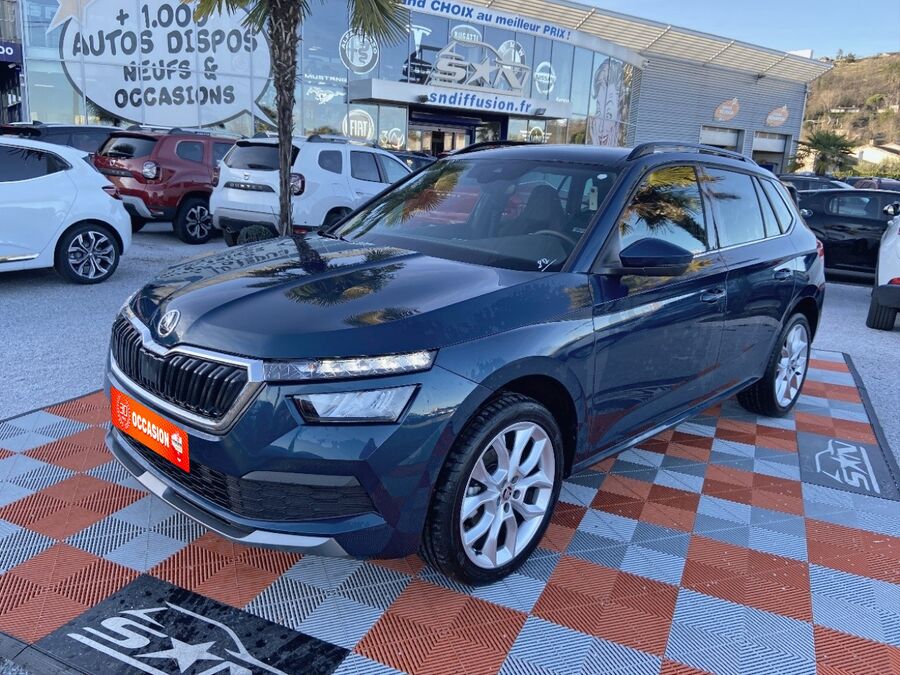 SKODA KAMIQ 1.5 TSI 150 DSG7 SPORT GPS Toit Pano Caméra JA 18"